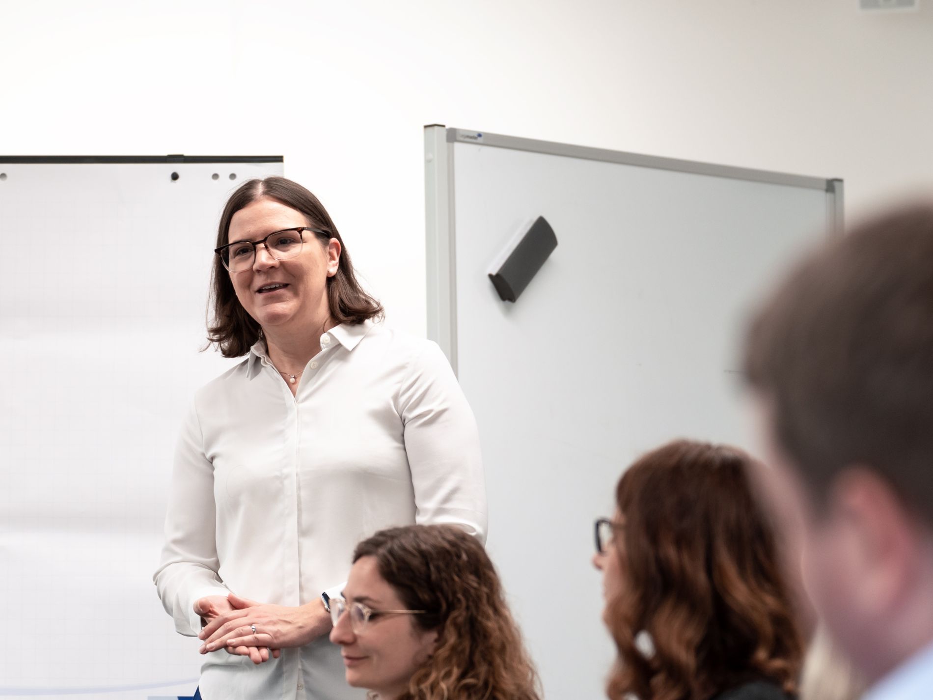 byte-Geschäftsführerin Antonia Zierer beim Workshop Innovative Beschaffung