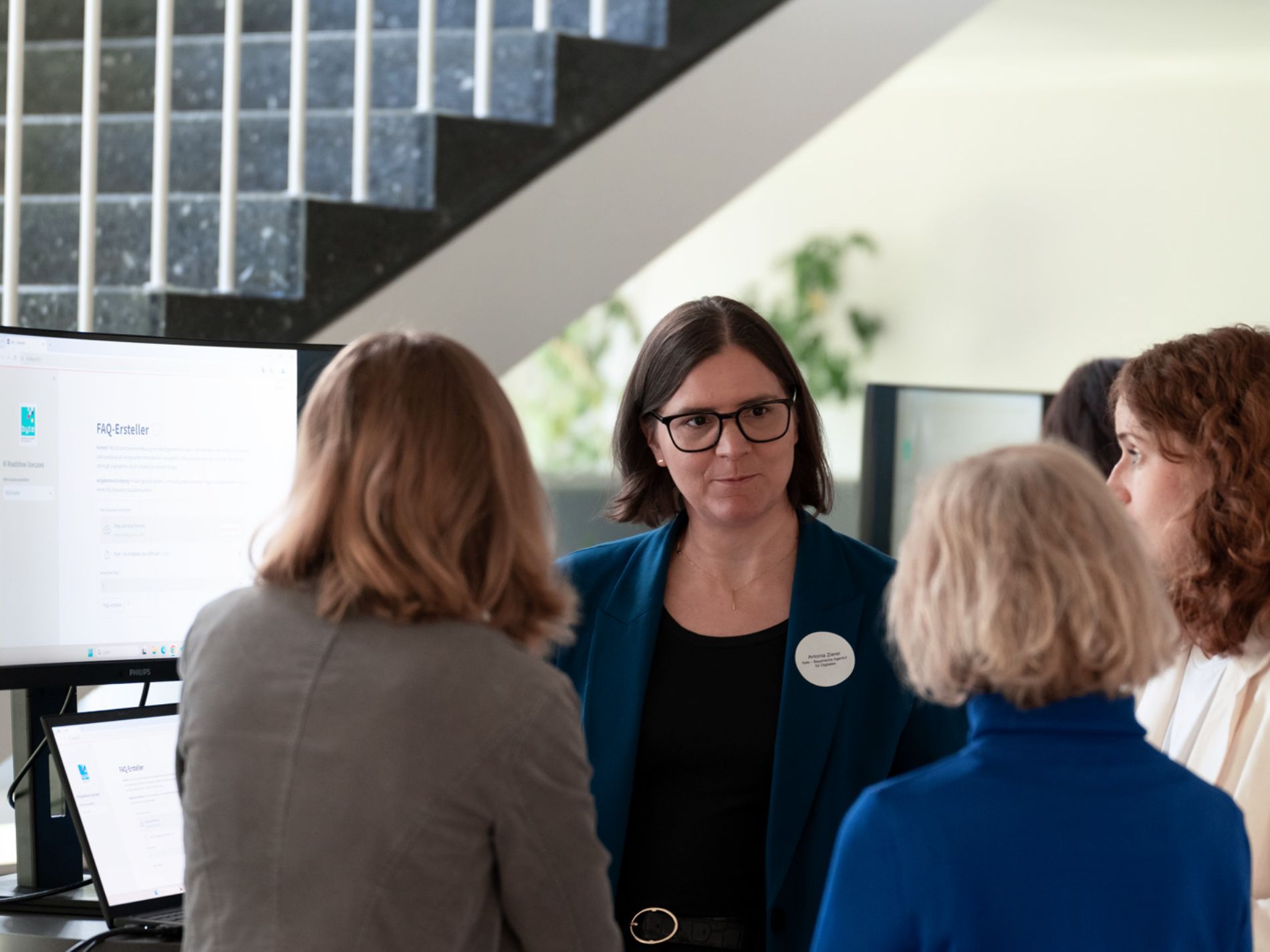 byte Geschäftsführerin Antonia Zierer im Gespräch